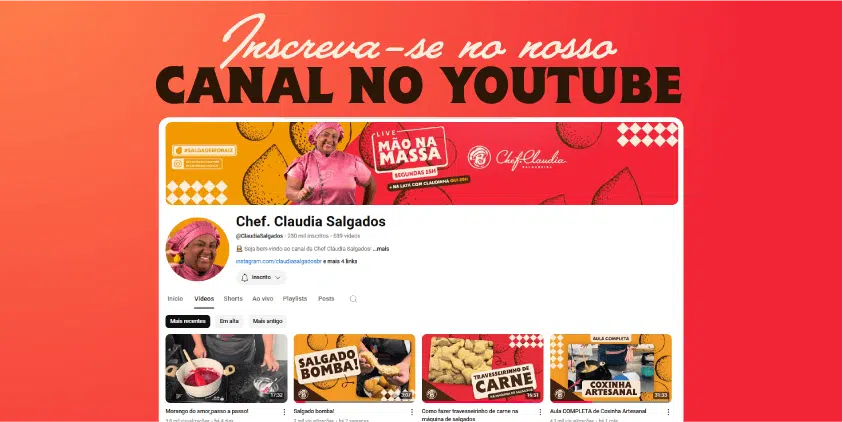 Canal YouTube - Claudia Salgados